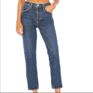 AGOLDE Riley High Rise Straight Crop